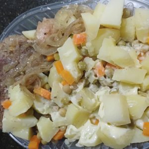 Bife Cebollado con Rusa