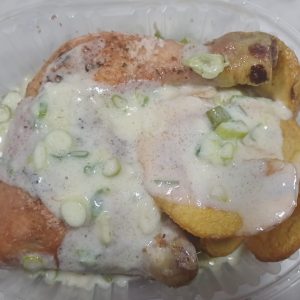 Pollo al Verdeo con Papas