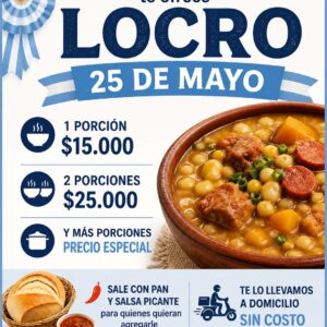 2 Porciones Gran Locro Criollo