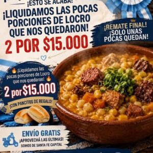 2 Porciones Gran Locro Criollo